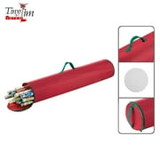 DTX INTL DTX International Tiny Tim Totes Premium Gift Wrap Organizer 40.5 Inch Wrapping Paper Red