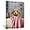 Labrador Dog with Bath Pink Towel, variant on ZHONGYUTONG Bathroom Decor Cute Labrador Dog with Bath Towel Wall Art Funny Animal in Bathtub Picture Farmhouse Canvas Prints for Washroom Restroom (12.00" x 18.00")