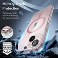 thumbnail image 4 of for iPhone 16 Pro Max Case, Compatible with MagSafe, Shockproof Military-Grade Protection, Magnetic Phone Case for iPhone 16 Pro Max, Classic Hybrid Case (HaloLock), Clear, 4 of 5