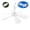 No switch, variant on CEORPER 16.5 Inch Portable Gazebo Canopy Fan 5W USB Ceiling Fan with 6 Tent Fan