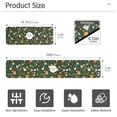 thumbnail image 3 of Yayeee Faucet Mat for Kitchen Sink 14.7" Diatomite Long Splash Guard Pad, Orange Flowers, 3 of 7