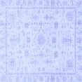 thumbnail image 1 of Ahgly Company Indoor Square Oriental Blue Traditional Area Rugs, 5' Square, 1 of 4
