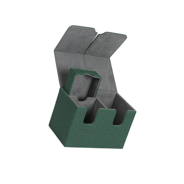 Boîte de Rangement pour 160 Cartes Conteneur de Cartes de Collection pour Enfants Rassemblement Jouet MTG TCG Vert