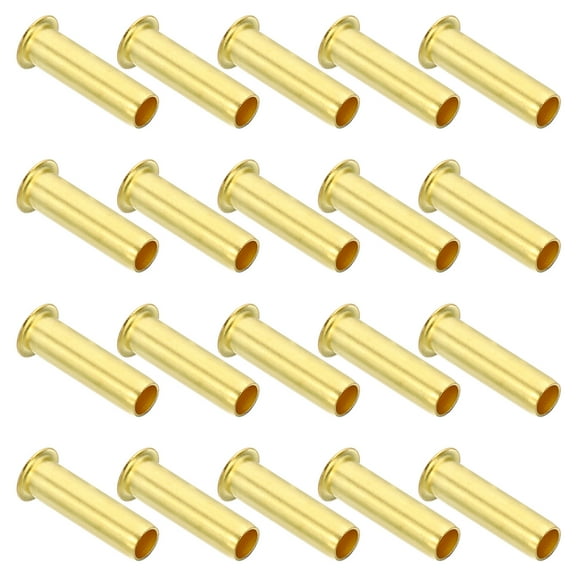 Uxcell 40Pcs 6mm OD x 4mm ID Tube Brass Compression Insert