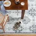 thumbnail image 6 of TOWN & COUNTRY EVERYDAY Avani Cottagecore Medallion Everwash® Washable Runner Area Rug with Non-Slip Backing, Pet Friendly Rug, Grey, 1'7"x6'6", 6 of 13