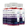Bio Lyfe Keto ACV Gummies, Official Maximum Strength Formula Dietary Supplement (3 Pack)