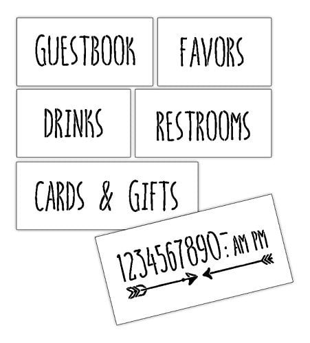 Wedding Reception Sign Stencils By Studior12 For Painting Wood