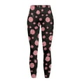 thumbnail image 5 of Renewold Christmas Candy Black Yoga Pants for Women with Pockets Full Length Workout Yoga Pants High Waisted Tummy Control Athletic Pants Activewear Casual Leggings, S, 5 of 8