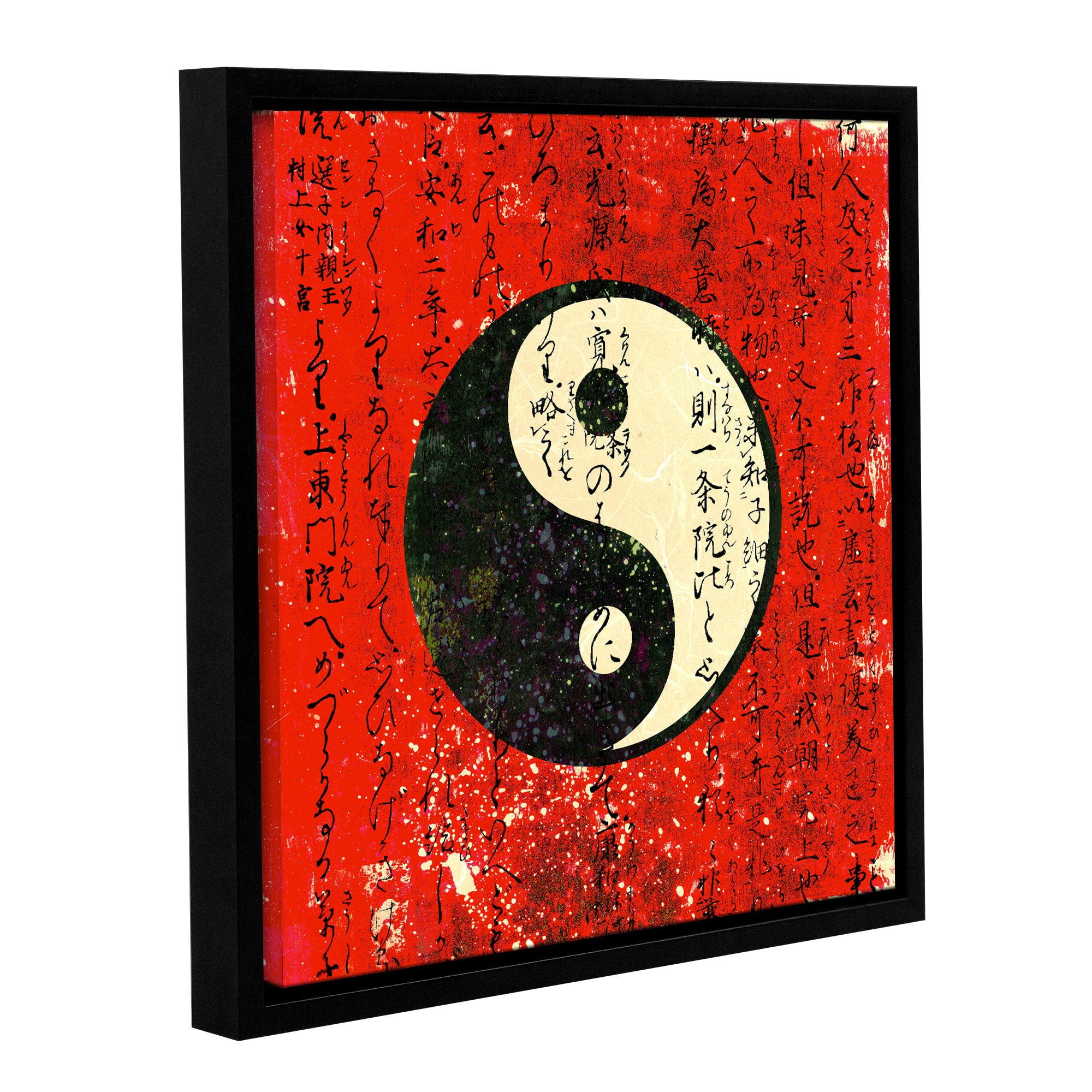 ArtWall Elena Ray "Yin Yang" Gallery-Wrapped Floater-Framed Canvas