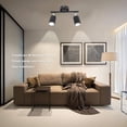 thumbnail image 3 of Track Lighting Kit, GU10 Base LED Track Light Kit Matte Black 10.8in Long  for Bedroom, 3 of 8