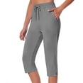thumbnail image 2 of Women's Yoga Pants with Pockets Solid Color Stretch Sports Pants 1 Pc, 2 of 8