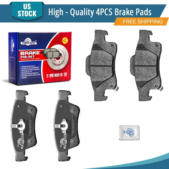YXPCARS 4PCS Brake Pads, Rear Ceramic Pads for Dodge Durango Jeep Grand Cherokee WK/Grand Cherokee (D1498)