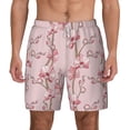 thumbnail image 3 of Uemuo Orchids Flowers Pattern Mens Swim Trunks Quick Dry Board Shorts with Mesh Lining, Stretch Beach Shorts Quick Dry No-Chafing Board Shorts-Small, 3 of 9