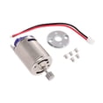 thumbnail image 1 of Motor de coche RC 370 con engranaje de 10 dientes, piezas de vehículo de control remoto con soporte, 27000 RPM Base de plata, 1 of 9