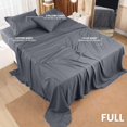 thumbnail image 2 of King Bed Sheet Set Piece Bedding Soft Brushed Microfiber Fabric Shrinkage & Fade Easy Care (), 2 of 6