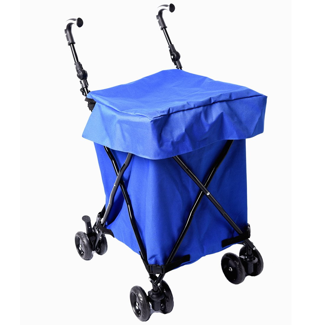canvas shopping cart with wheels