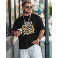 thumbnail image 4 of Camisetas para hombre, camisetas de manga corta con estampado de koala y girasol, camisetas de cuello redondo, camisetas informales holgadas para adolescentes y niños., 4 of 8
