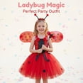 thumbnail image 2 of Grblisyd 3PC Halloween Costume Girls Ladybug Costume dress tutu and Bug Costumes for Kids Halloween Dress Up Clothes Gifts, 2 of 6