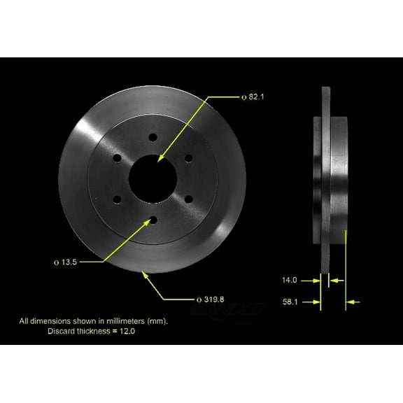 BENDIX PRT5475 Bendix Brake Rotor