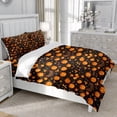 thumbnail image 3 of TeasBank Halloween Pumpkin Lantern Duvet Cover Set Black Twin Size Comforter Cover Halloween Bedding Set for Teens Youth Adult Moon Stars Room Decor 1 Quilt Cover with 2 Pillow Cases(No Comforter), 3 of 4