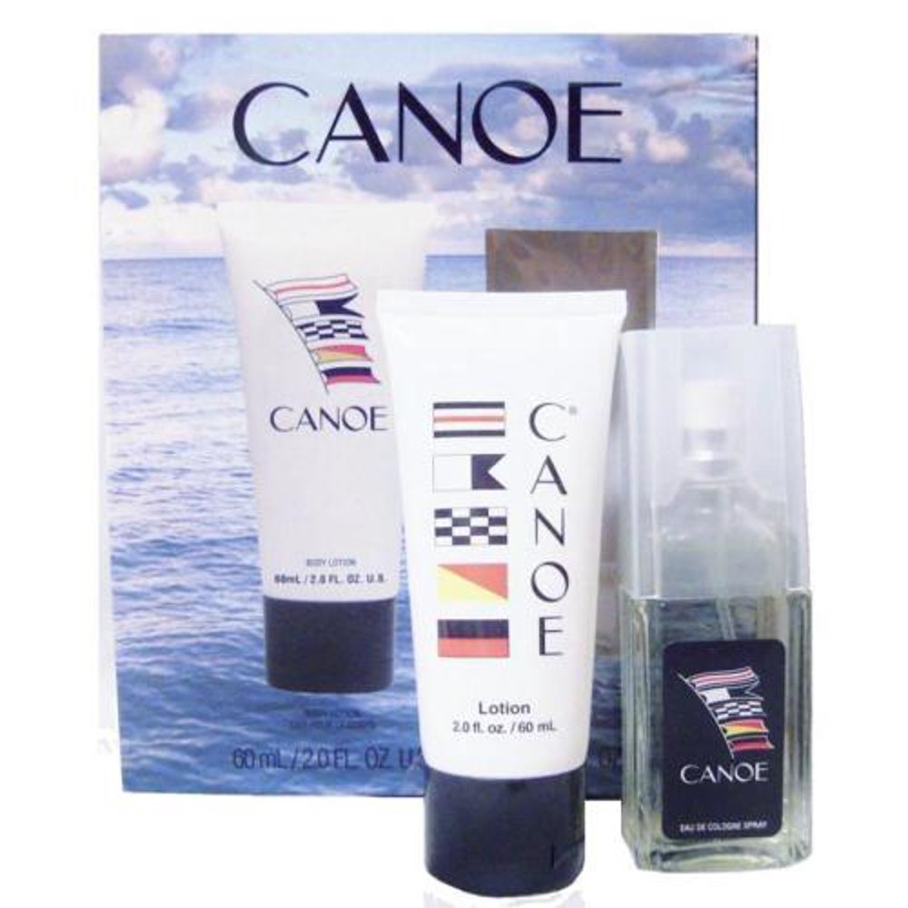 CANOE by Dana 1.0 Eau De Cologne Spray Men's + 2.0 body lotion NEW NIB