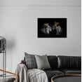 thumbnail image 2 of HFDF Lion Pictures Wall Art Black and White Animals Posters Wall Decor Modern Lion with the Crown Pictures Prints Artwork Living Room Home Office Decoration Ready to Hang- 18x12inch Framed, 2 of 6
