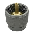 thumbnail image 2 of ZHANQUNE Propane Tank Adapter, Camping Stove Adapter 7/16-28NS to 1"-20 UNEF Conversion Head, Aluminum Alloy Cylindrical Connector for Backpacking Stove & Small Tank Input Output, 2 of 5