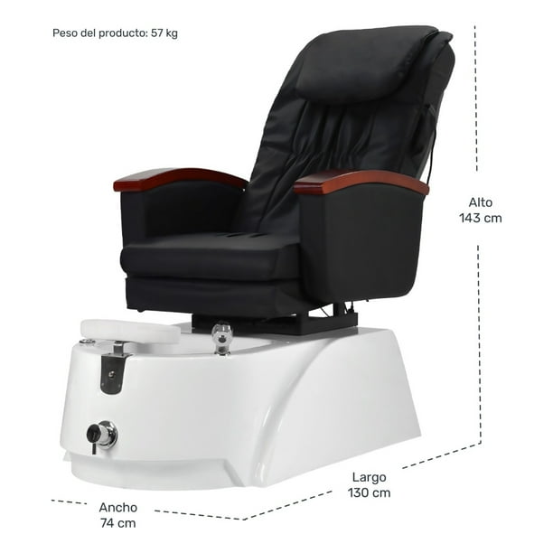 Sillón Spa Masaje Hidromasaje Pedicura Electrico Nanofort