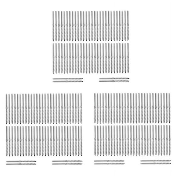 90 Pairs Hand Thread Screws for 1/8 Inch Cable Railing Stair DeCk Railing for Wood Post Screw