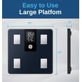 thumbnail image 5 of Báscula inteligente GE para peso corporal y porcentaje de grasa con pantalla LCD todo en uno, báscula digital para baño, analizador de composición corporal con Bluetooth y aplicación, pesaje preciso,, 5 of 5