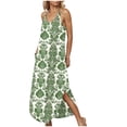 thumbnail image 4 of Women Dresses Party Elegant Summer Dress Solid Sleeveless V Neck Casual Long Dress Wedding Guest Cocktail Clubbing Dresses Evening Gowns, 4 of 9