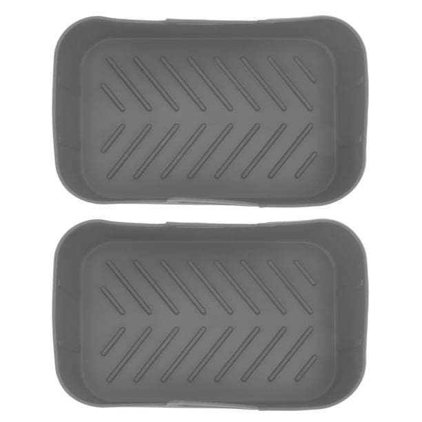 Cesta Y Alfombrilla Para Horno de aire ANGGREK 2 Juegos de Olla de Silicona Rectangular Antiadherente
