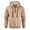 04-Khaki, variant on Men's Hoodies Casual Pullover Hooded Sweatshirt Long Sleeve Quarter Zip Hoody Tops With Kangaroo Pocket Dark Gray 5XL