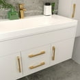 thumbnail image 3 of 1 Pack Extra Modern Cabinet Drawer and Kitchen Gold Pull by Villar Home Designs Hole Center 3 3/4'', 3 of 5