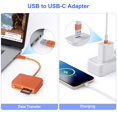 thumbnail image 3 of Lector de tarjetas SD RRSITIAU adaptador USB-C 4 en 1 color naranja, 3 of 9