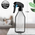 thumbnail image 3 of Plastic Bottles for Cleaning Solutions,10OZ Reusable Empty Container with Black Trigger Sprayer, 6Pack, 3 of 9