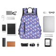 thumbnail image 4 of Yiaed flower Skull cartoon Print Lightweight Backpack Travel Backpacks Hiking Daypack for Women Men, 4 of 5