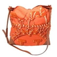 thumbnail image 2 of Pre-Owned Hermes Silky City MM Women's Shoulder Bag Silk Orange (Fair), 2 of 9