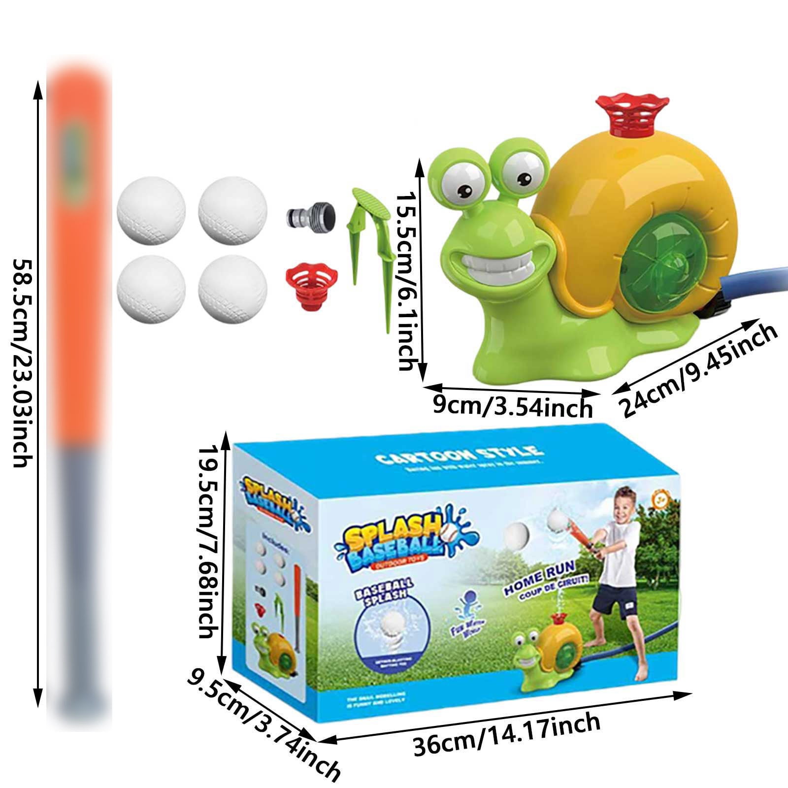 Water Sprinkler Baseball Set for Kids Outdoor Toy for Water Play Ideal for Yard and Backyard Activities Summer Game for Children Over 7