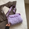 thumbnail image 4 of Bolso Hobo Acolchado Hombro Femenino Con Correa Ajustable para Mujer, 4 of 9