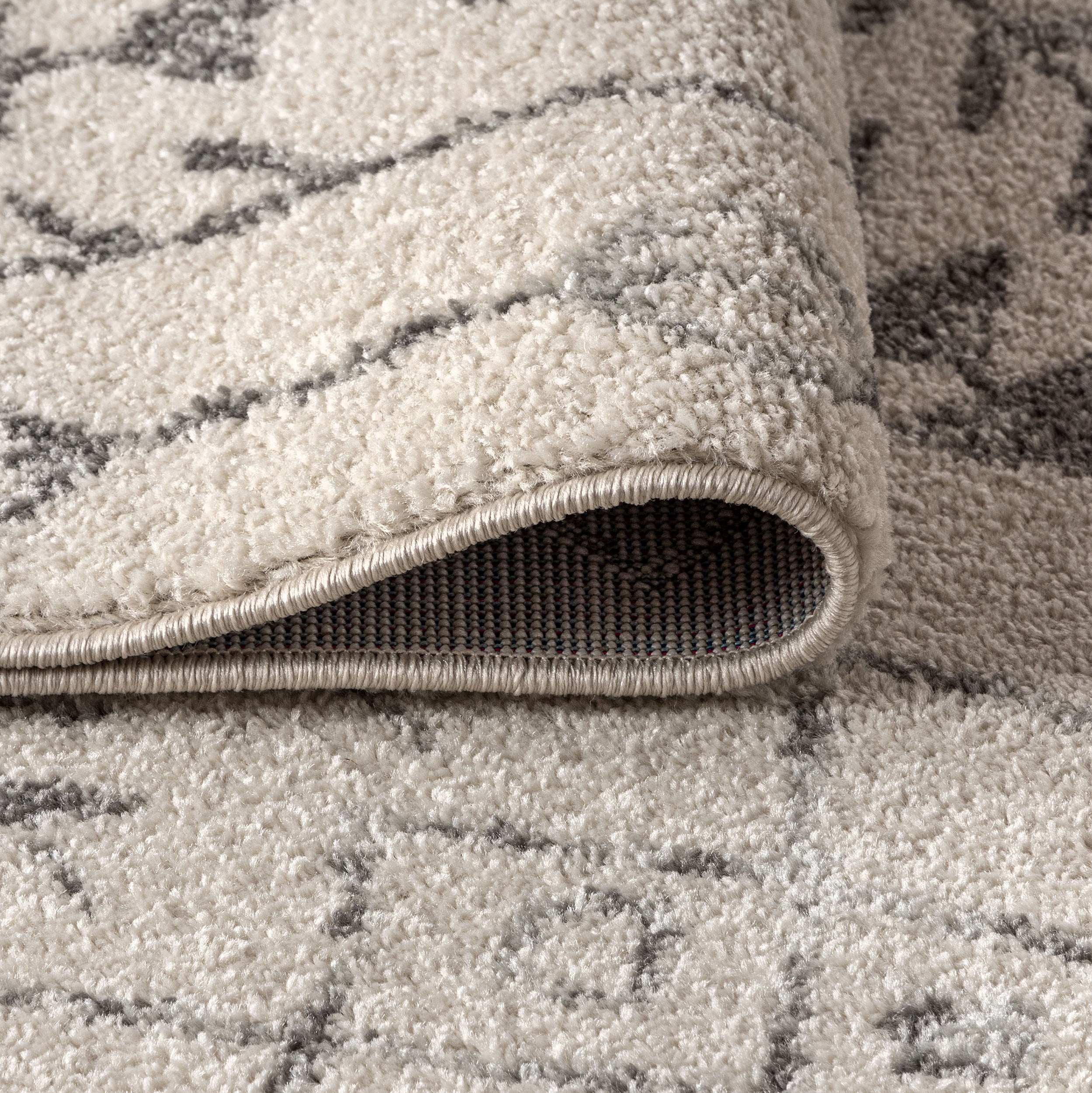 JONATHAN Y MOROCCAN HYPE 4 x 6 Area Rug, Ziri Moroccan Geometric - Cream/Gray, MOH210A-4