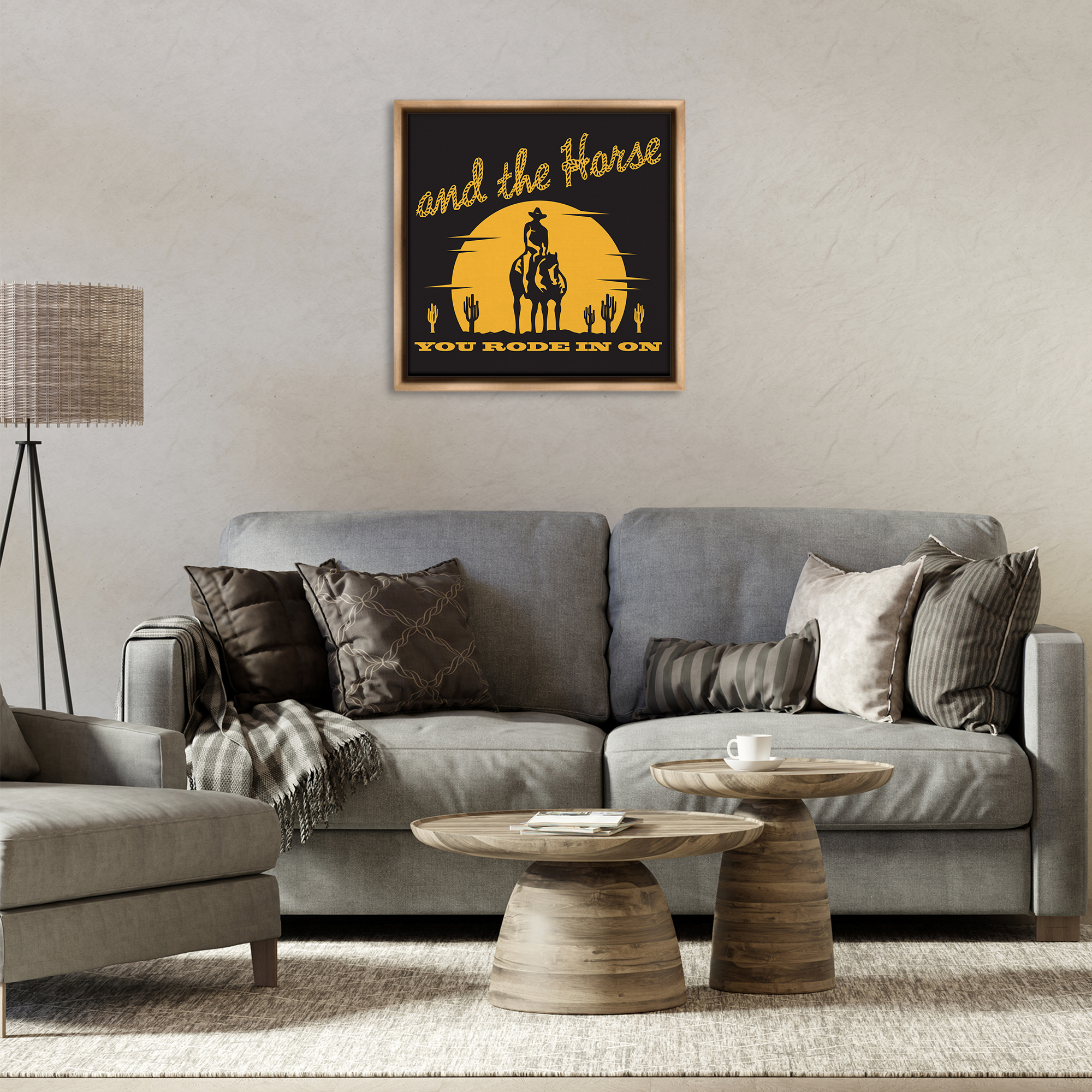 Stupell Industries Horse You Rode In On Novelty Painting Brown Floater Framed Art Print Wall Art, 25 x 25