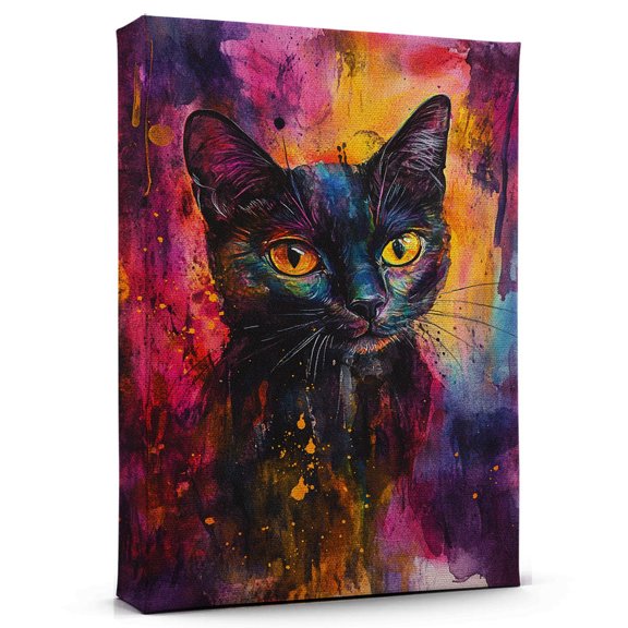 Bombay Cat Brown Canvas Wall Art Animal Decor, Bombay Cat Brown Canvas Prints Wild Animal Artwork for Living Room Bedroom Office 190HD94