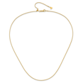 thumbnail image 4 of 14k Yellow Gold Adjustable 1mm Box Chain Necklace Pendant Charm, 4 of 10