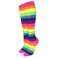 thumbnail image 1 of Rainbow Stripe Pattern Socks from the Sock Panda (Knee High), 1 of 8