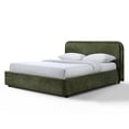 thumbnail image 3 of Omax Decor Chloe Fabric Upholstered Platform Queen Bed in Moss Green, 3 of 7