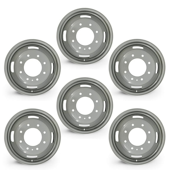 Set of 6 Brand New 17" 17x6.5 Dually Steel Wheels for 2005-2016 FORD F350 Super Duty OEM Design Replacement Rim
