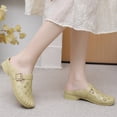 thumbnail image 5 of Women’s Covered Toe Clogs, Slip On Ventilated Mid Heel Non Slip Casual Shoes, 5 of 10