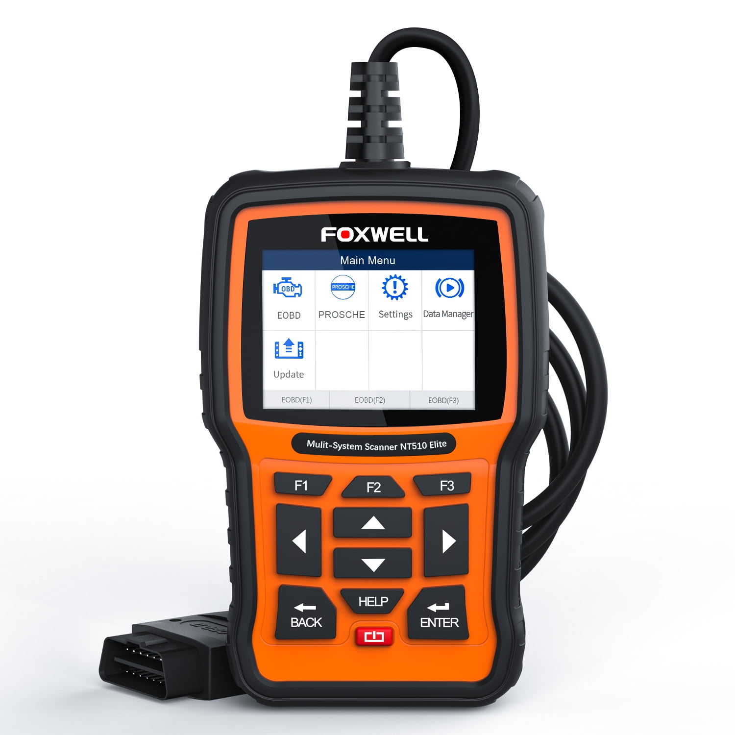 自動車診断機　OBD II FOXWELL Foxwell NT510 Elite OBD2 Scanner Fits for Porsche Automotive Bi