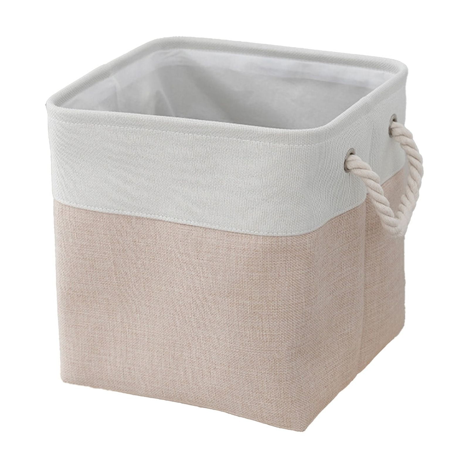Fabric Storage Cubes with Carry Handles for Toys and Clothes Foldable Cube Bins for Shelves and Closets Collapsible Organizer Baskets for Bedroom and Nursery